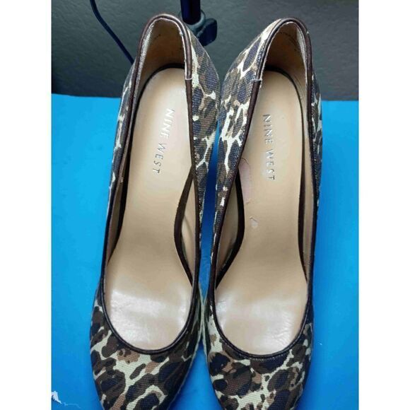 Nine West Animal Print High Heel Pumps 6.5M-*See Condition* High Heel 4 1/2' - Picture 3 of 6